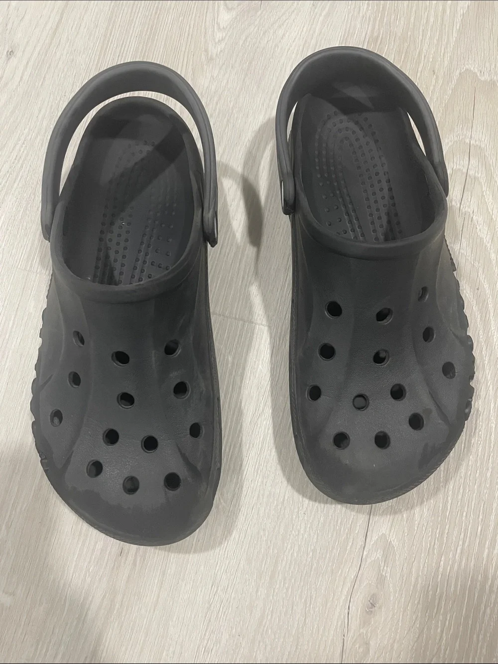 CROCS Black Classic Clog with Heel Strap